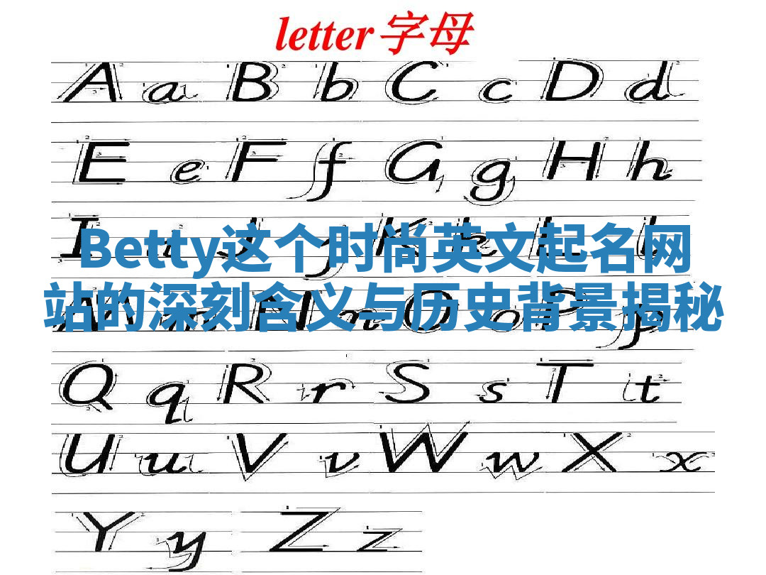Betty这个时尚英文起名网站的深刻含义与历史背景揭秘 Betty这个时尚英文起名网站的深刻含义与历史背景揭秘