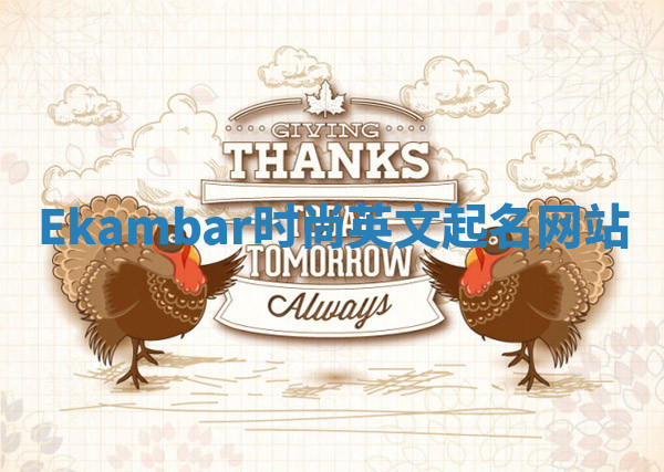 Ekambar时尚英文起名网站