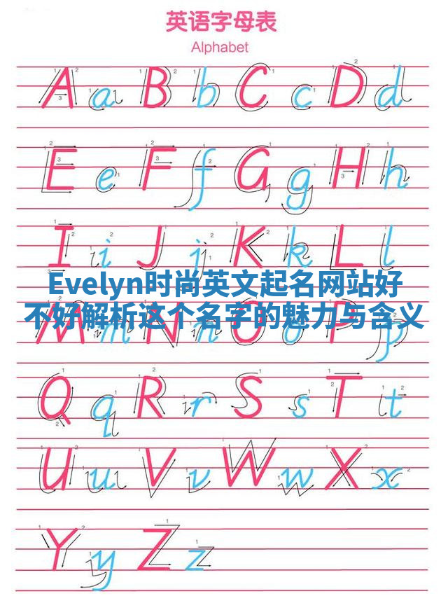 Evelyn时尚英文起名网站好不好 解析这个名字的魅力与含义
