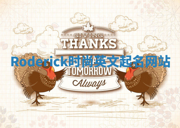 Roderick时尚英文起名网站