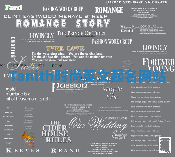 Tanith时尚英文起名网站