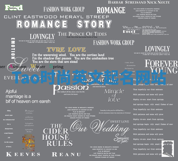 Tao时尚英文起名网站