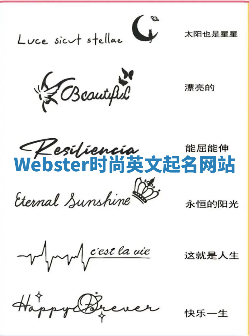 Webster时尚英文起名网站 Webster时尚英文起名网站